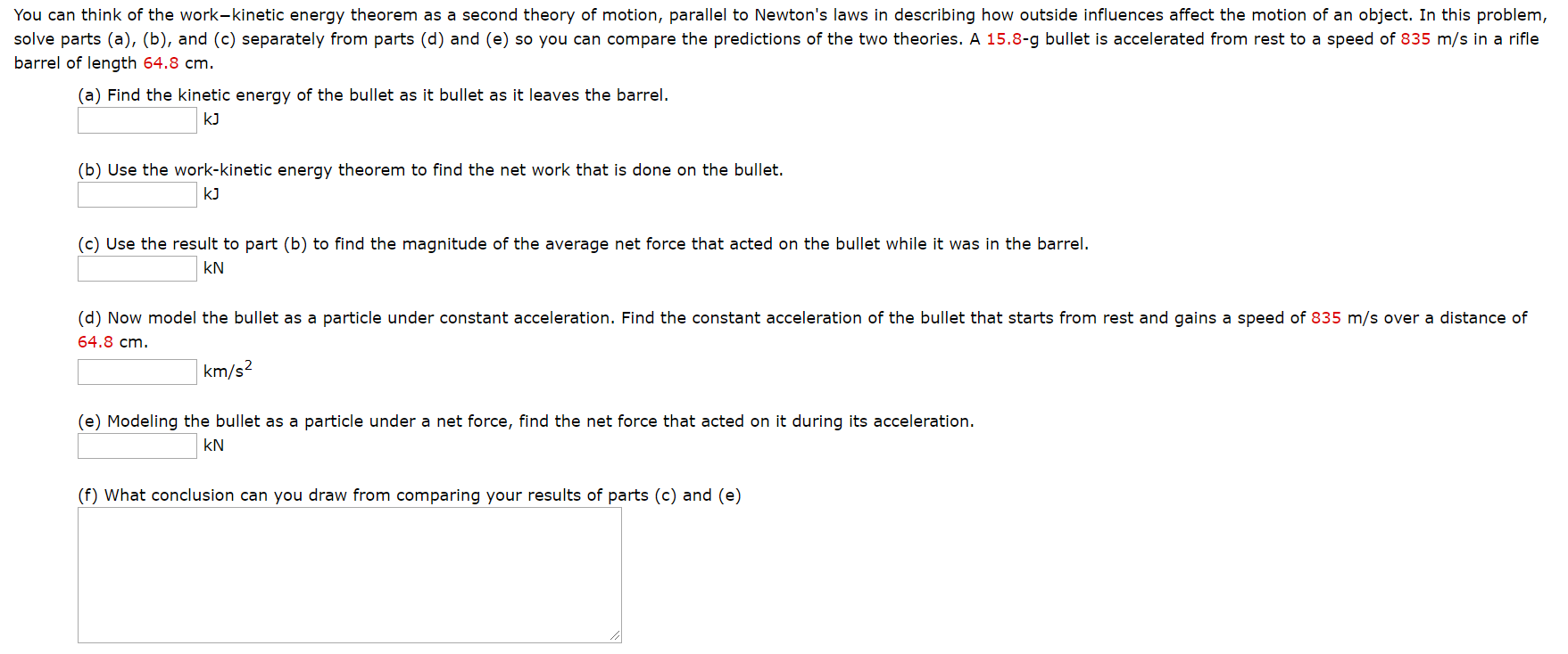 Solved You Can Think Of The Work-kinetic Energy Theorem As A | Chegg.com