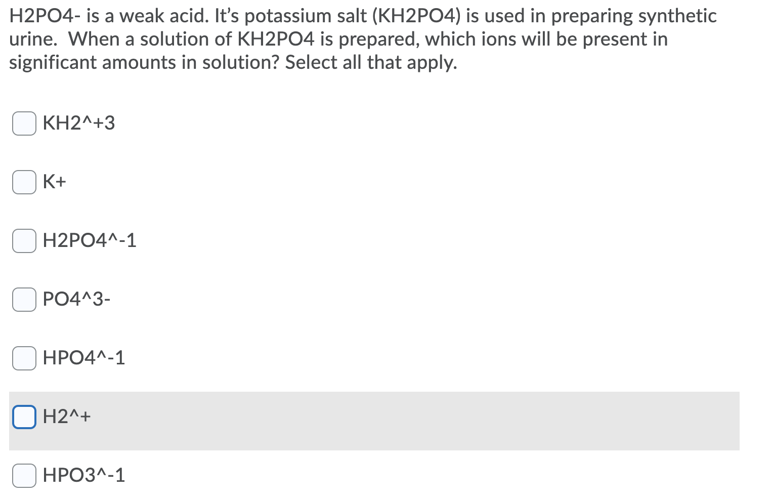 Solved For each combination of two aqueous solutions,