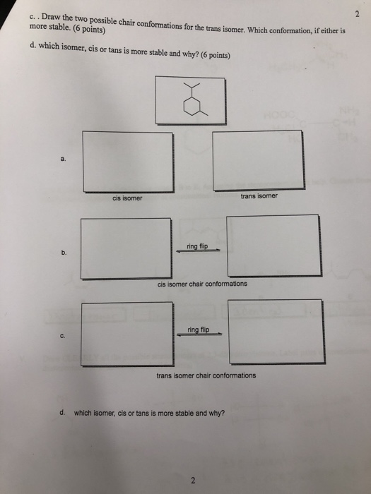 Solved A. Draw representations for the cis and trans isomers | Chegg.com