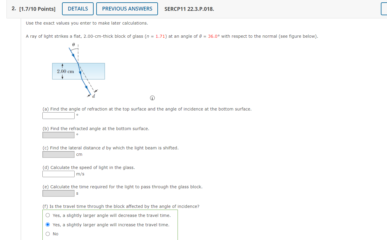 Solved 2 1 7 10 Points Details Previous Answers Sercp1 Chegg Com