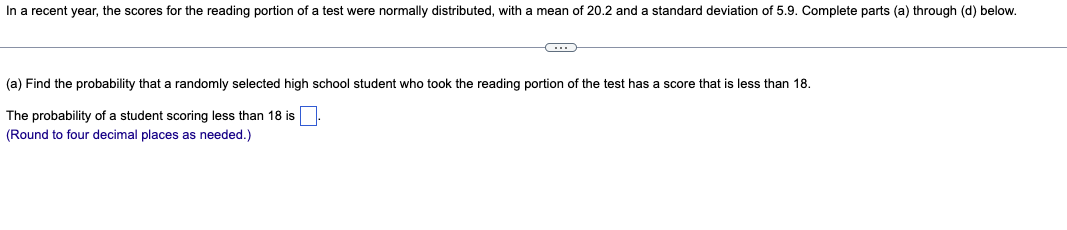 Solved (a) Find the probability that a randomly selected | Chegg.com