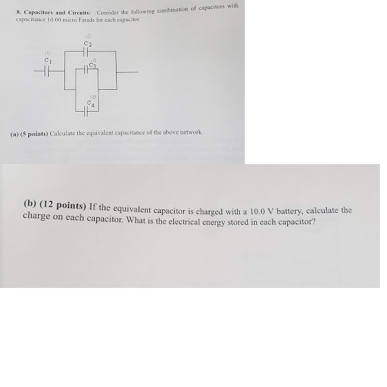 Solved Consider The Following Combination Of Capacitors With | Chegg.com