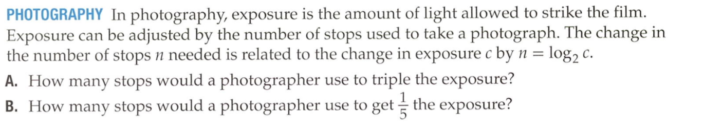 Solved PHOTOGRAPHY In photography, exposure is the amount of | Chegg.com