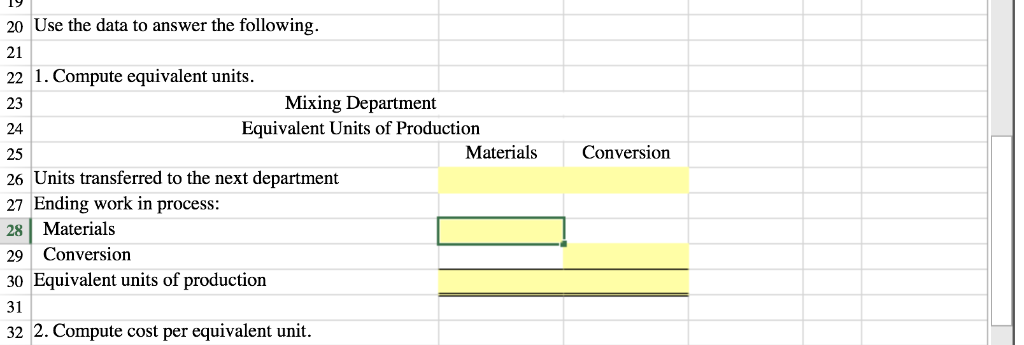 Solved Process Costing Using The Weighted-Average Method - | Chegg.com