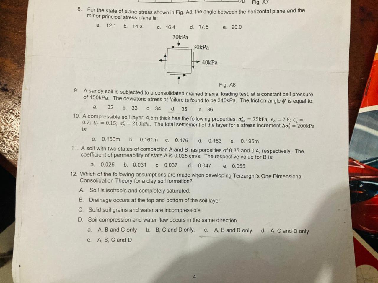 Solved Fig. A7 8 For the state of plane stress shown in Fig. | Chegg.com