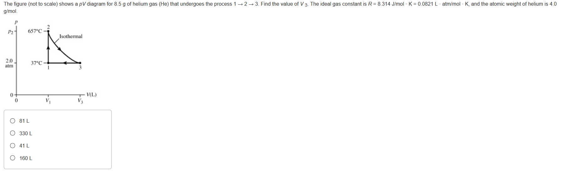 Solved The Figure Not To Scale Shows A Pv Diagram For 8 Chegg Com