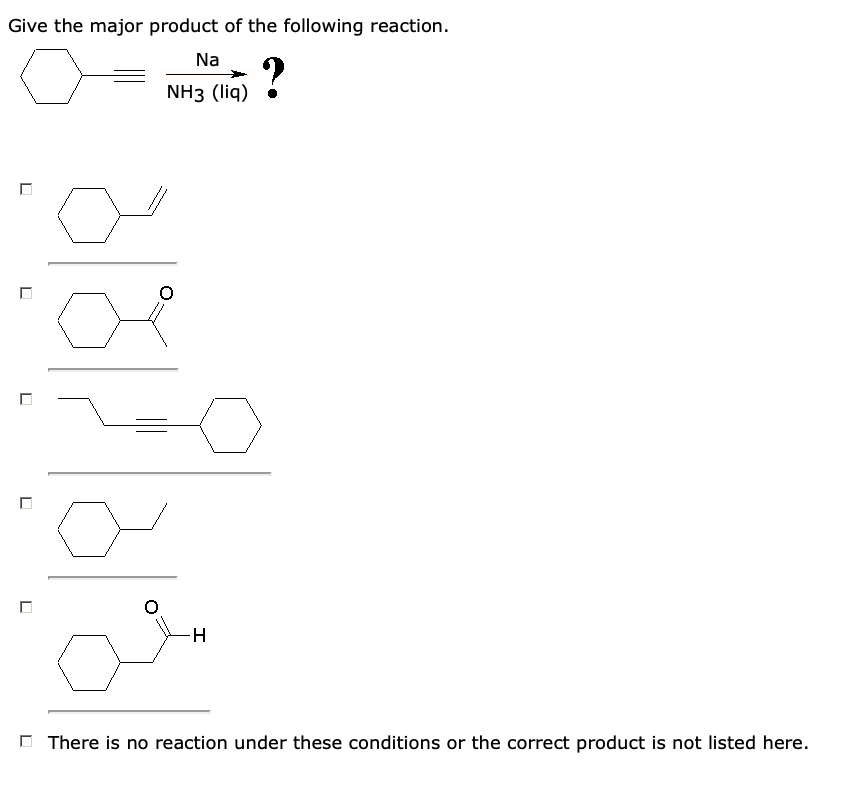 Solved Give the product of the following reaction. H2 ? Ni | Chegg.com