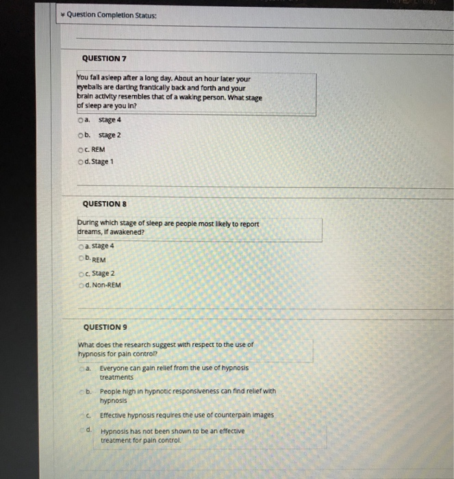 Solved v Question Completion Status: QUESTION 7 You fall | Chegg.com