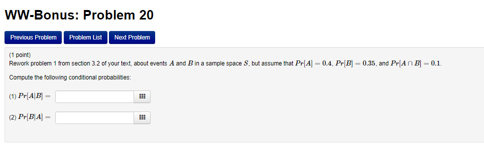 Solved WW-Bonus: Problem 20 Previous Problem Problem List | Chegg.com