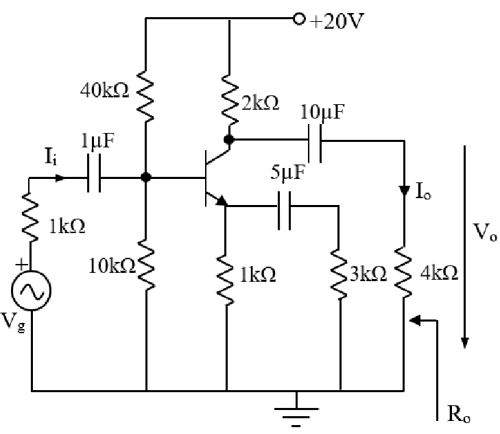 Solved In the circuit shown in the figure, for the | Chegg.com