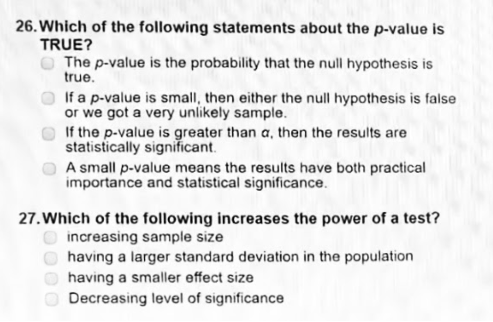 which of the following statements about a hypothesis is true