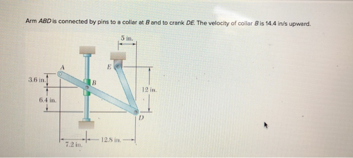 Arm ABD Is Connected By Pins To A Collar At B And To | Chegg.com
