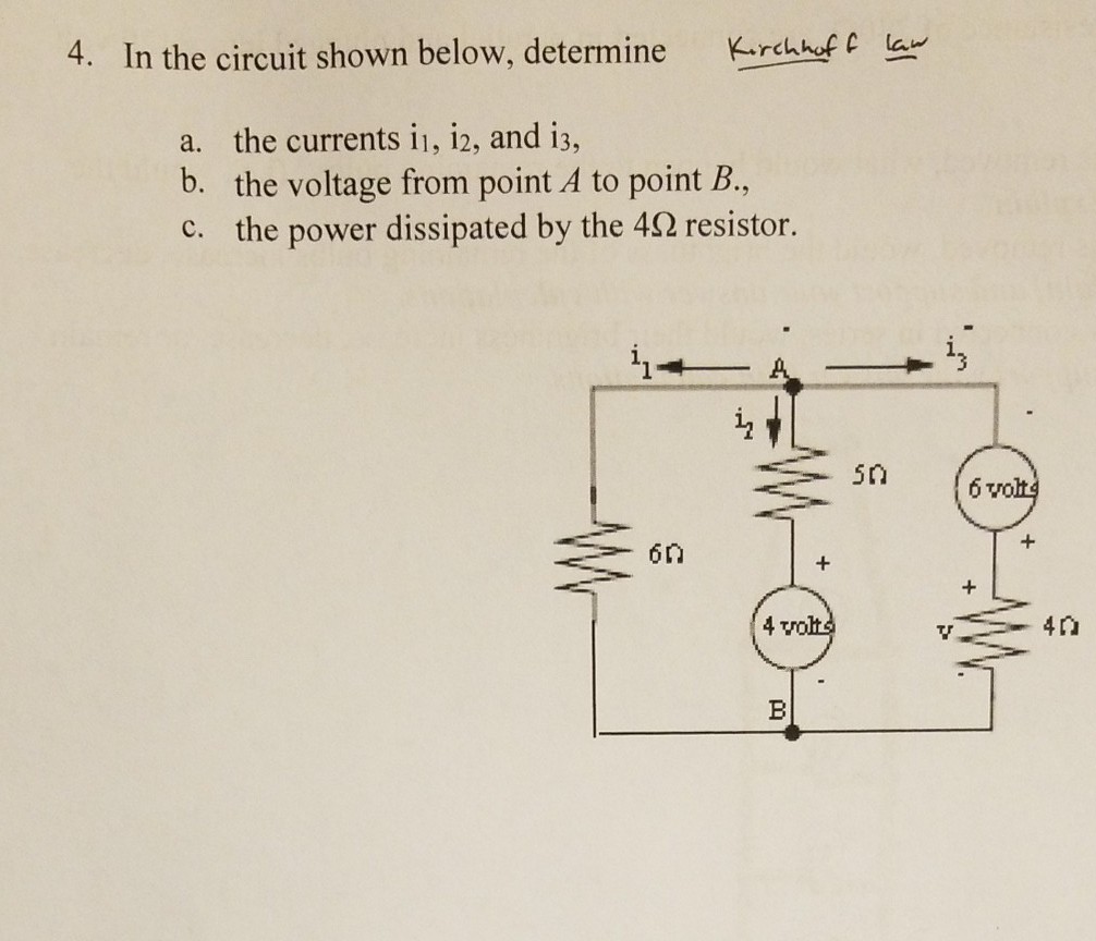 Solved In the circuit shown below, Determine a) the current | Chegg.com