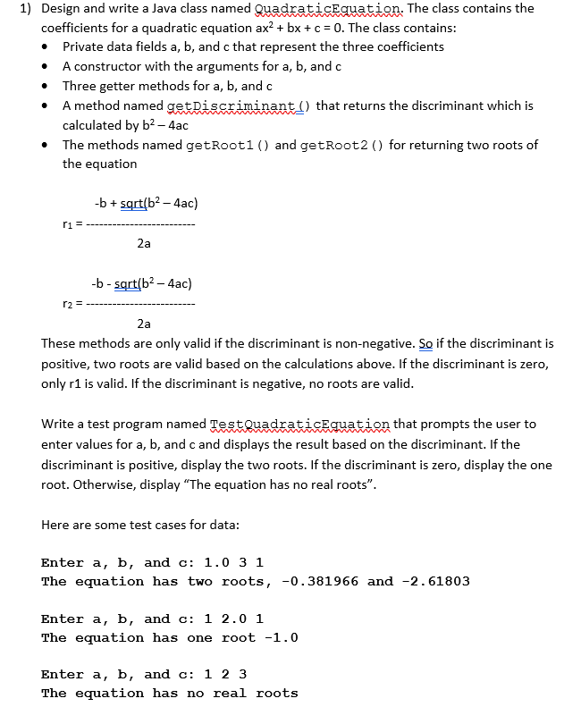 Solved 1) Design and write a Java class named | Chegg.com