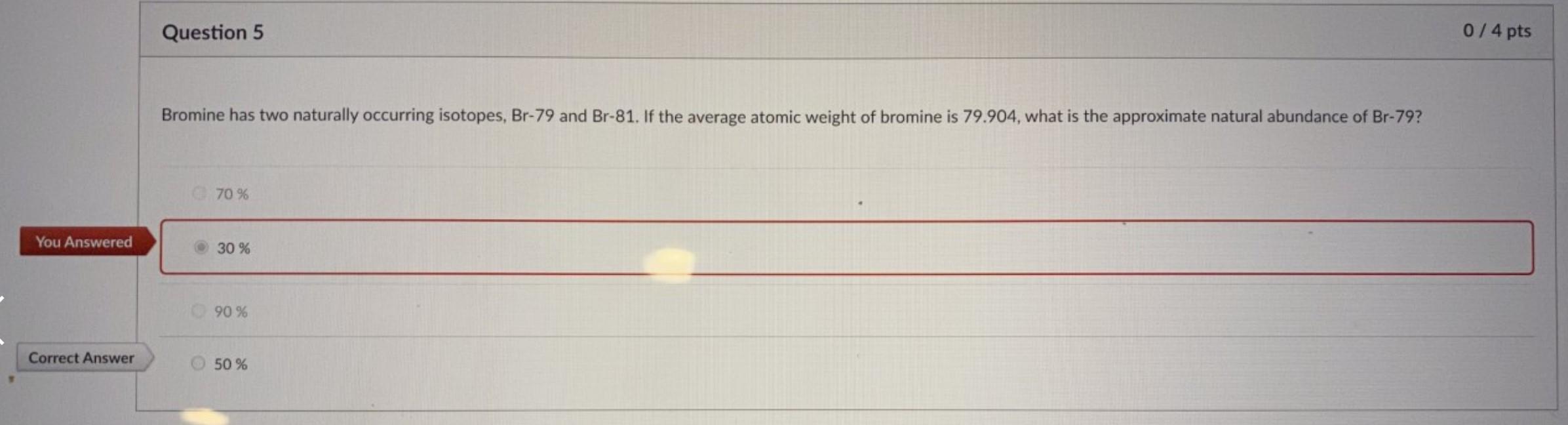 Solved Bromine has two naturally occurring isotopes, Br−79
