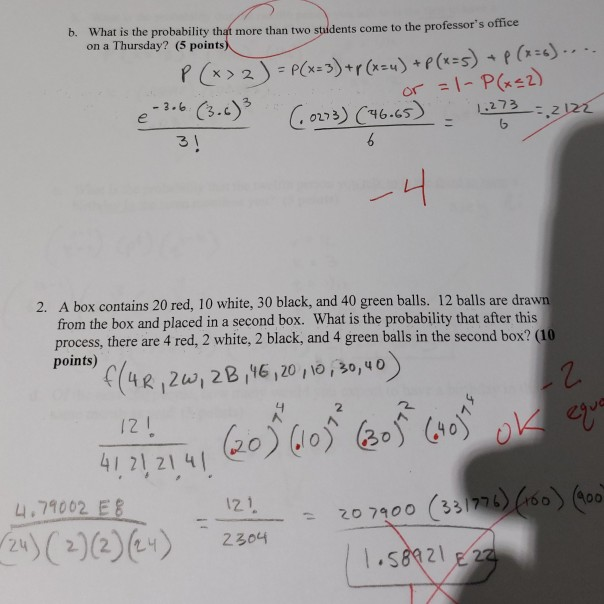 Solved b. What is the probability that more than two | Chegg.com