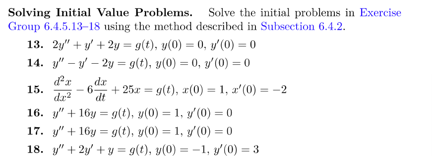 Solving Initial Value Problems Solve The Initial