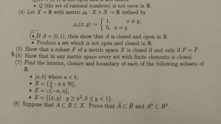 Solved . Q the set of rational numbers is not open in R. Chegg