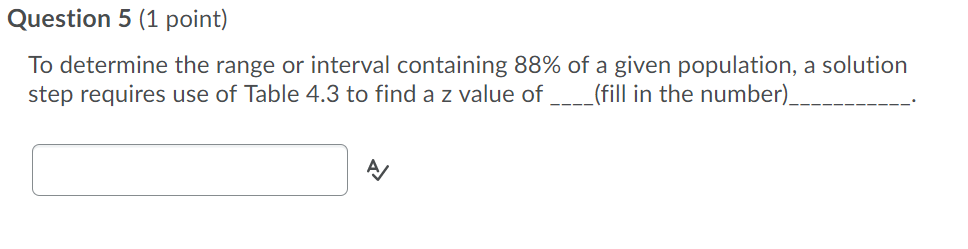 Solved Question 5 (1 point) To determine the range or | Chegg.com
