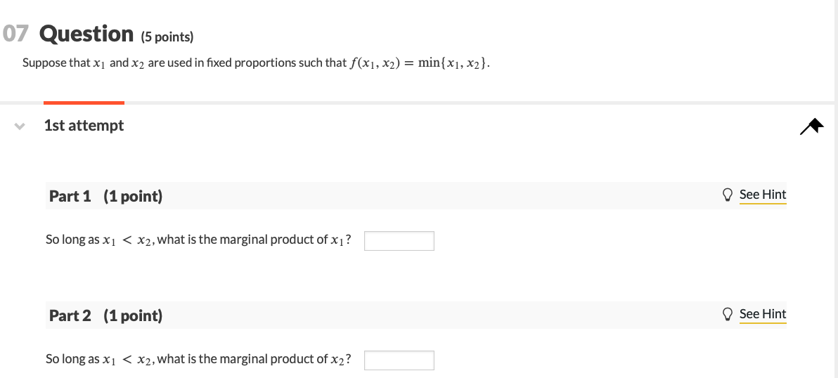 Solved 07 Question (5 points) Suppose that Xi and x2 are | Chegg.com
