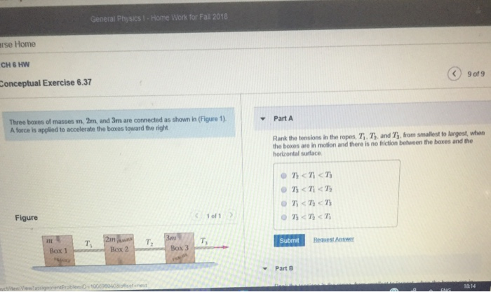 Solved General Physics 1-Home Work for Fall 2018 rse Home CH | Chegg.com