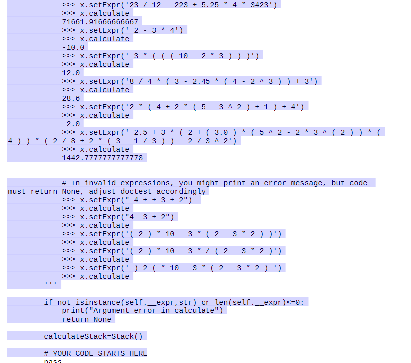 Solved Implement a class that calculates mathematic | Chegg.com