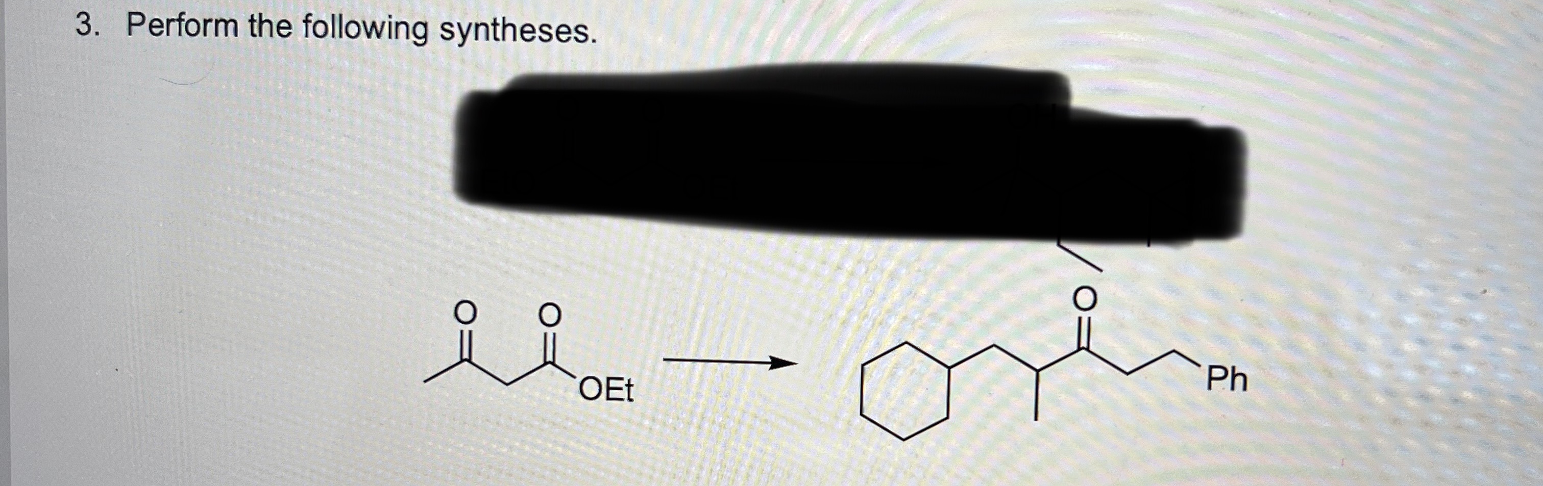 Solved 3. Perform The Following Syntheses. | Chegg.com