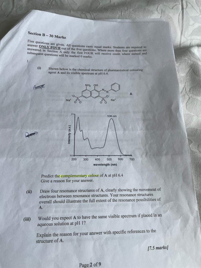 Solved Section B-30 Marks Five Questions Are Given. All | Chegg.com