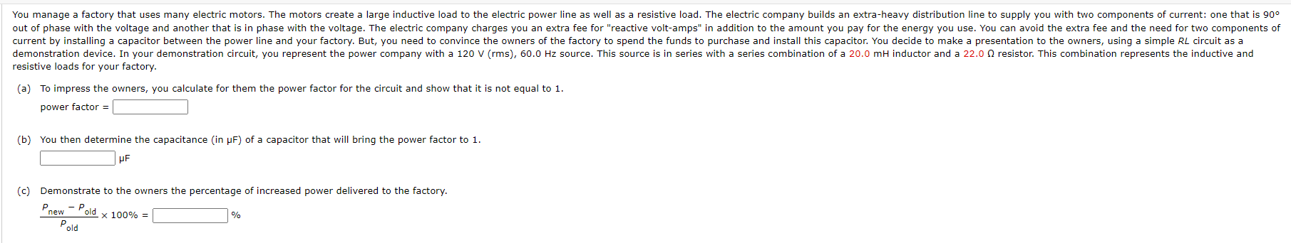 Solved You manage a factory that uses many electric motors. | Chegg.com