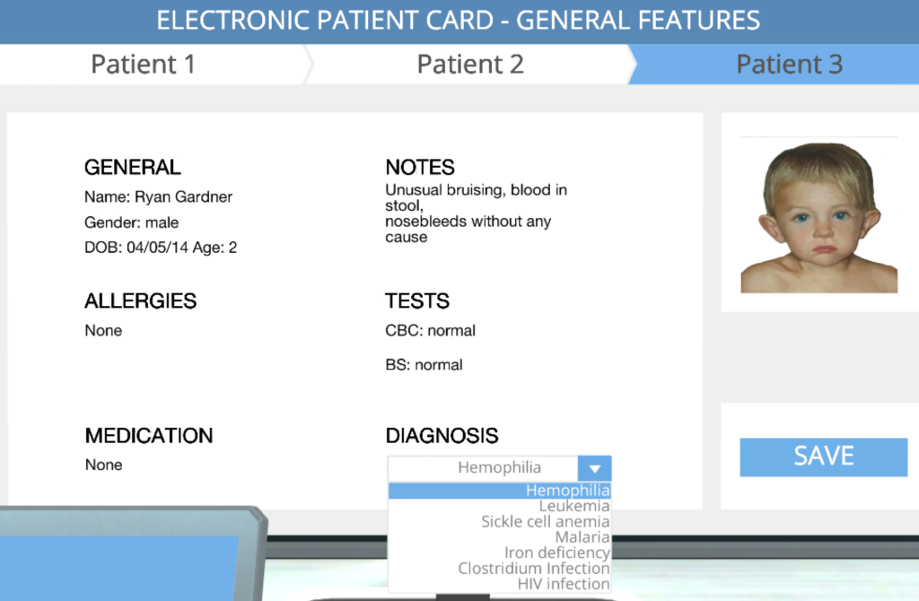 ELECTRONIC PATIENT CARD - GENERAL FEATURES Patient 1 Patient 2 Patient 3 GENERAL Name: Ryan Gardner Gender: male DOB: 04/05/1