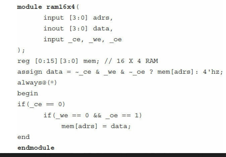 Review the Verilog model of a 64x8 memory unit in the | Chegg.com