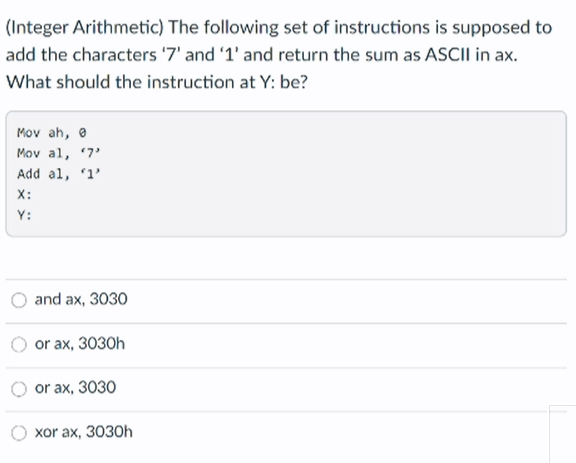 Solved (Integer Arithmetic) Consider The Following Code | Chegg.com