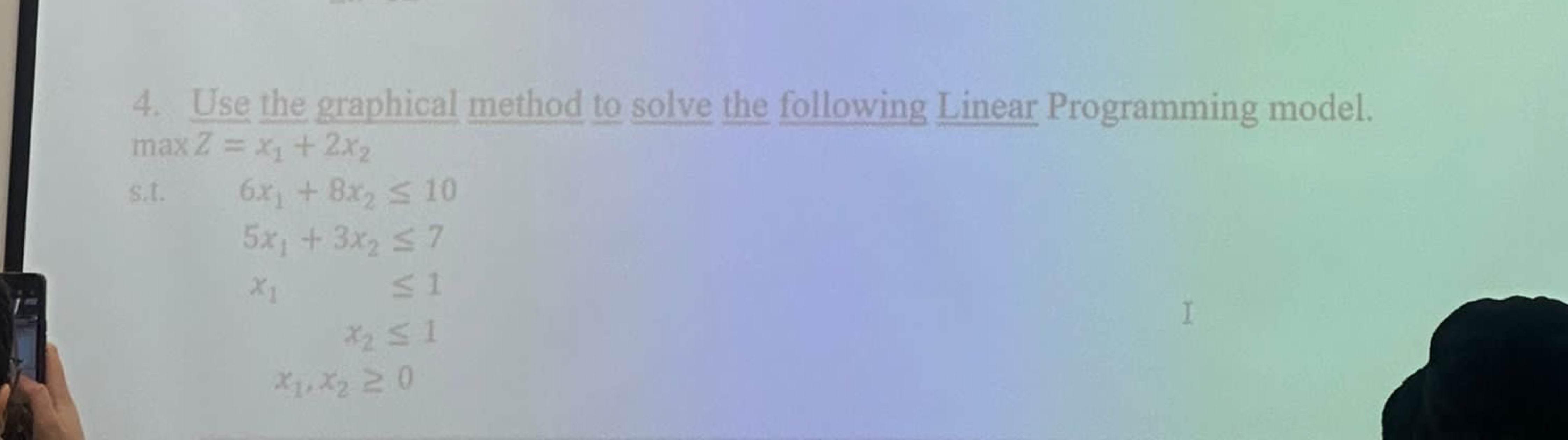 Use The Graphical Method To Solve The Following Chegg Use The Graphical Method To Solve The Following Chegg