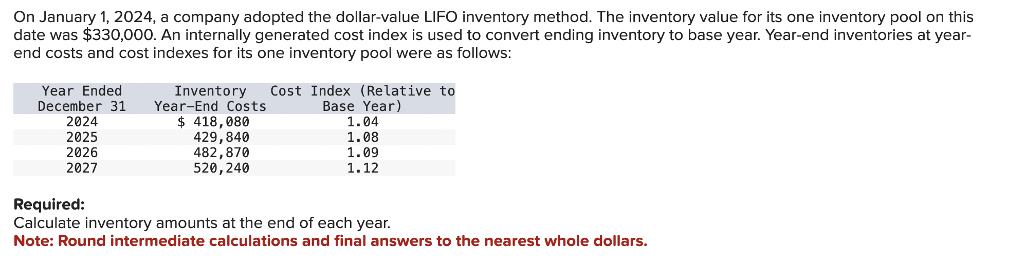 Solved On January 1, 2024, a company adopted the | Chegg.com