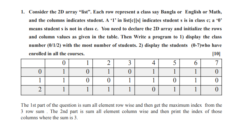 Solved NB. Solve it in C and explain each and every line Chegg