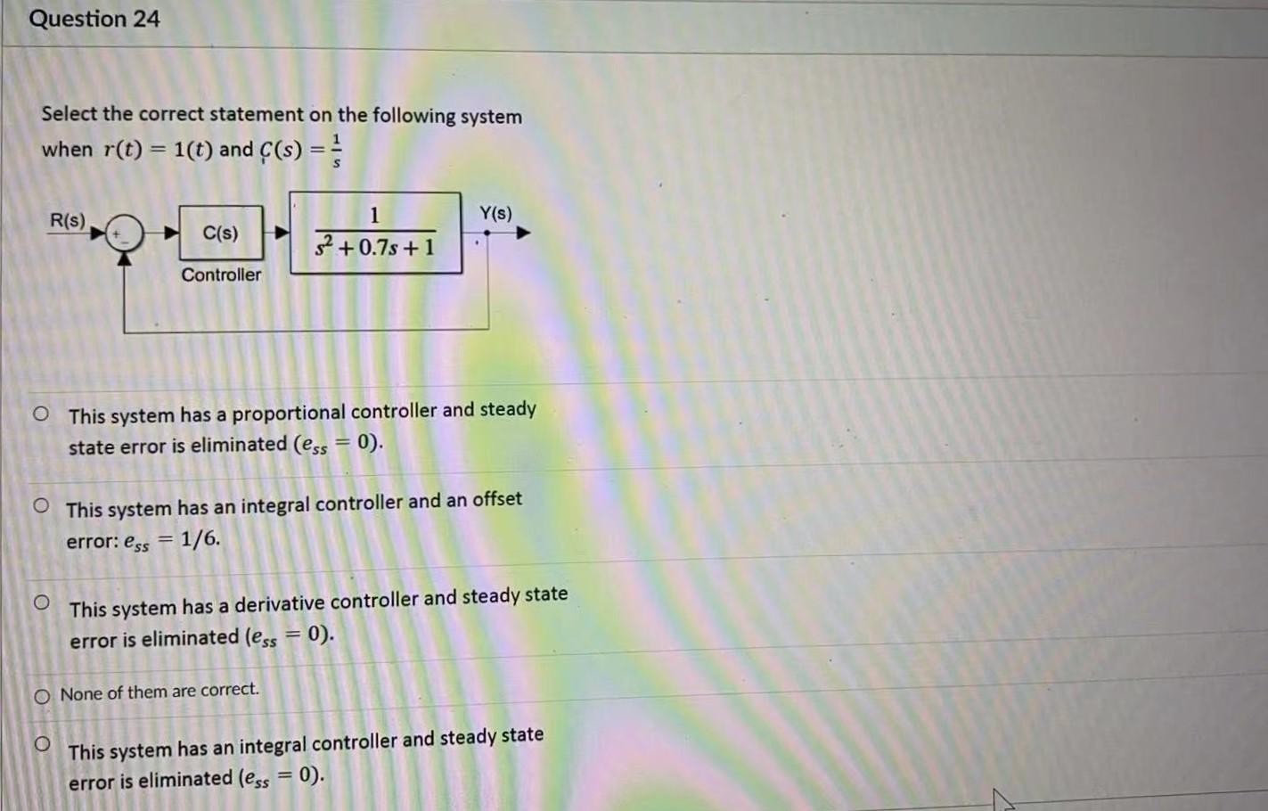 Solved Question 23 Select The Correct Statement On The Chegg Com