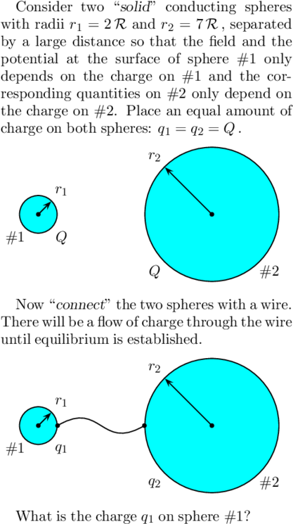 Solved Consider Two “solid” Conducting Spheres With Radii Ri | Chegg.com