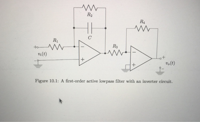 Solved Prelab 10.1: Active lowpass filter Given the circuit | Chegg.com