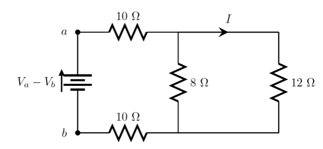 Solved If I=0.40 A in the circuit segment shown below, what | Chegg.com