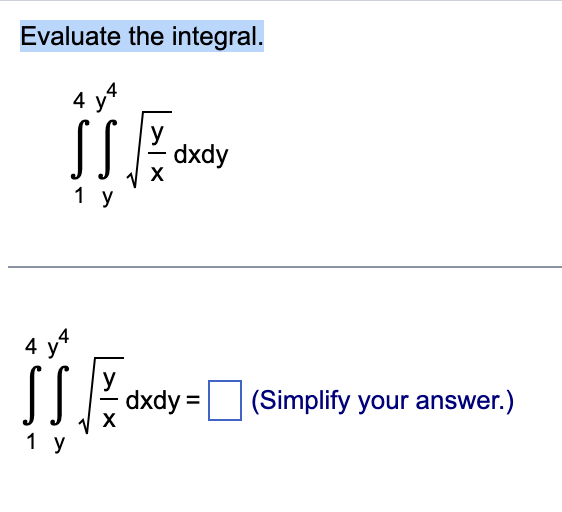 int x   y = 4