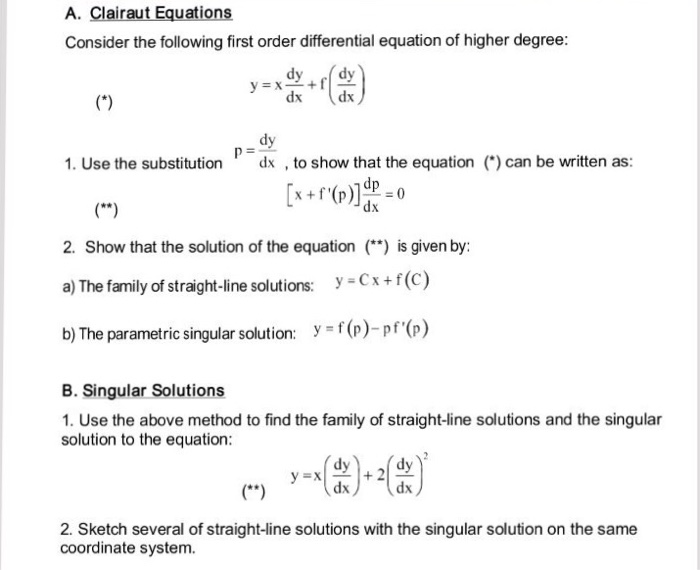 Solved Consider the following first order differential | Chegg.com