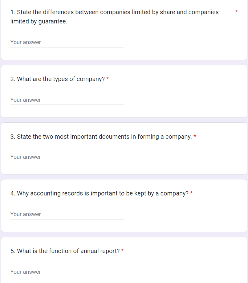 Solved 1. State the differences between companies limited by | Chegg.com