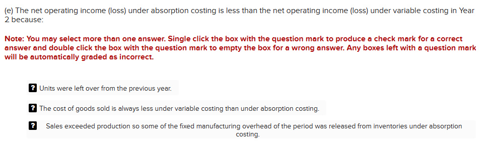 (c) What is the net operating income (loss) in Year 1 | Chegg.com