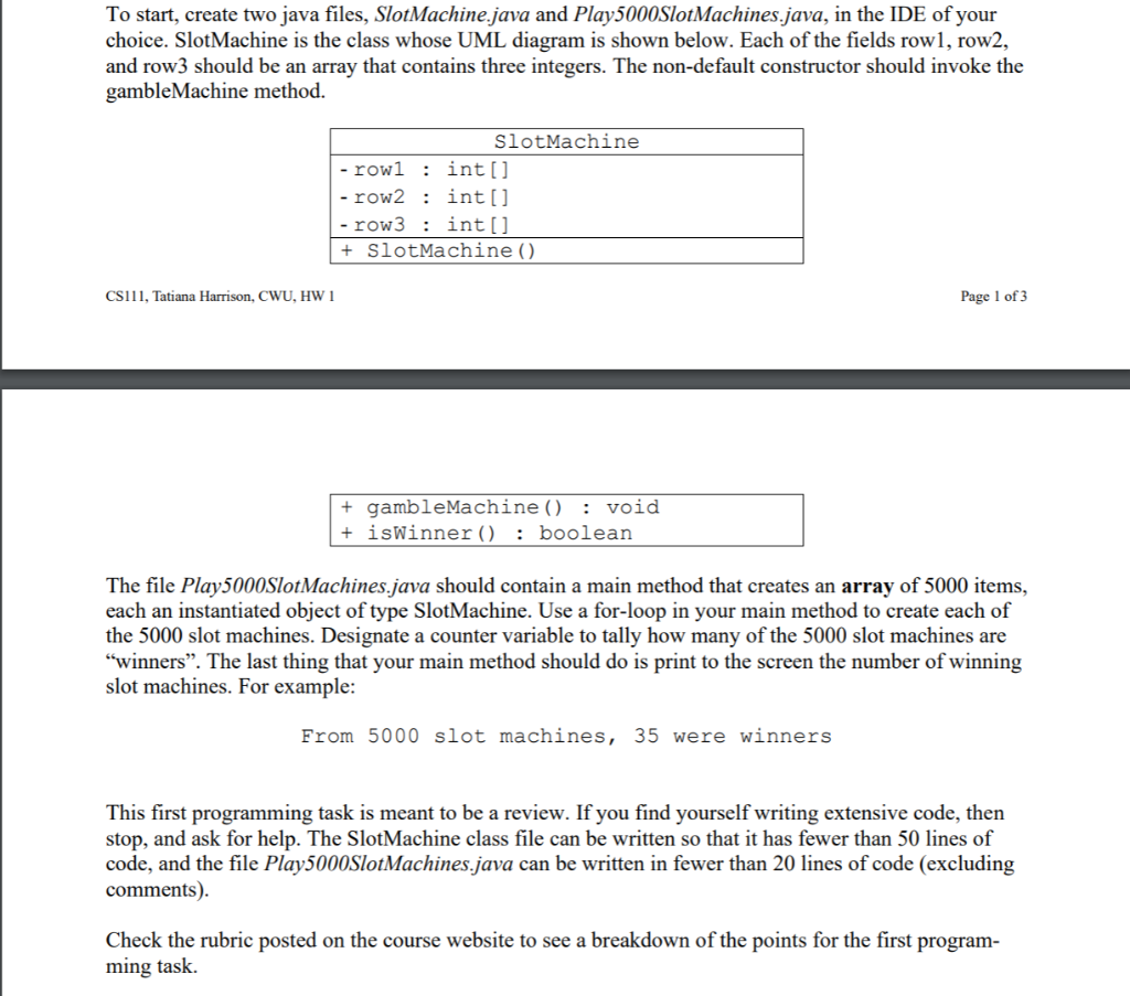 Solved Programming Task 1, CS110 Review, 50 Points We've All | Chegg.com