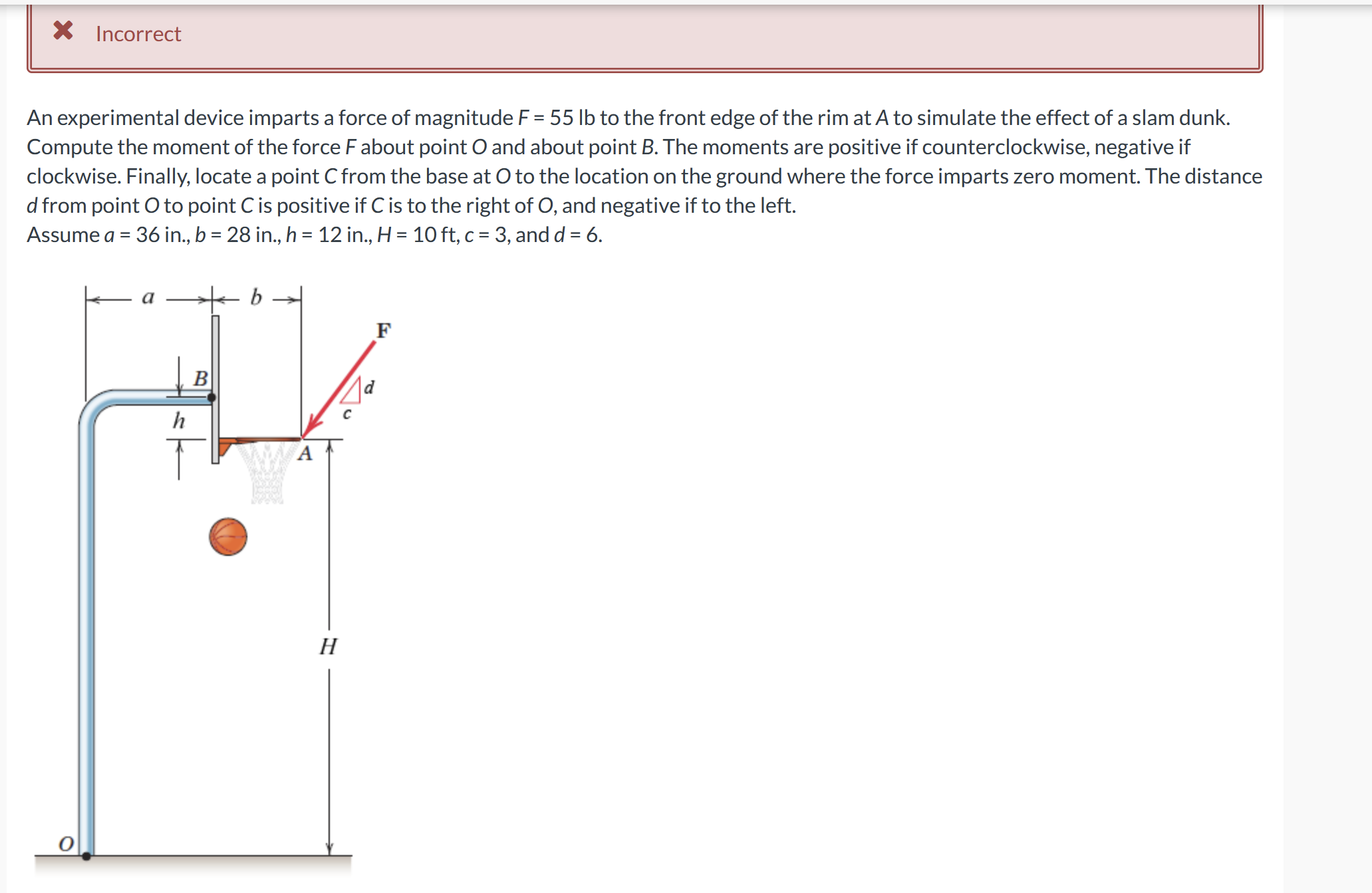 Solved An experimental device imparts a force of magnitude | Chegg.com