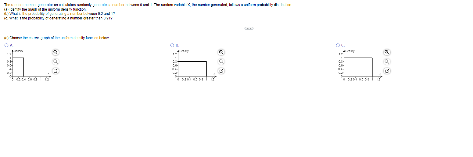 Solved The Random-number Generator On Calculators Randomly | Chegg.com