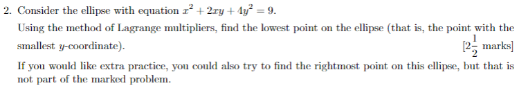 consider the ellipse x 2 9 y 2 4 1