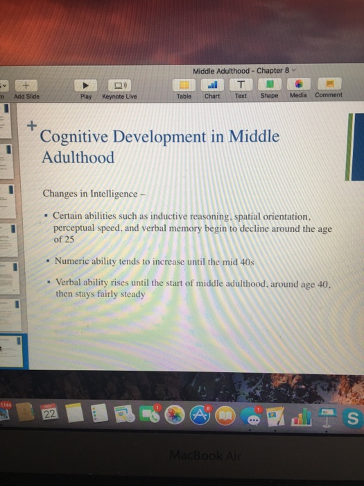 Solved Middle Adulthood . Chapter 8 Add Slide Play Keynote Chegg