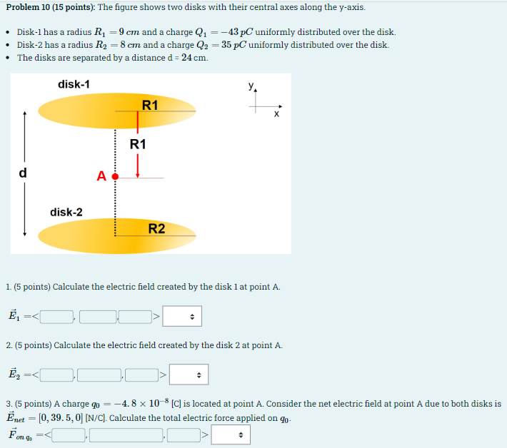 Solved Problem 10 (15 Points): The Figure Shows Two Disks | Chegg.com