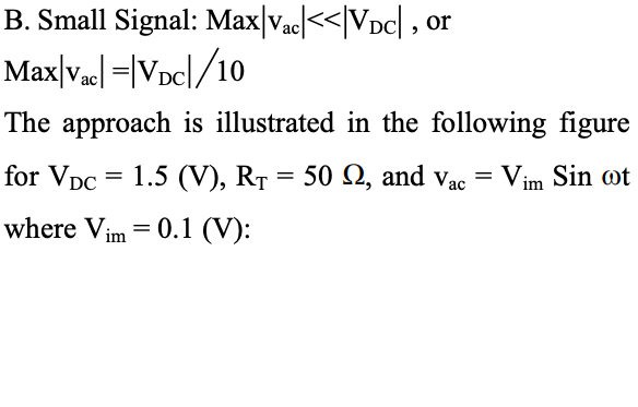 Solved Case 3: AC plus DC- V1= Vac + VDC There are two | Chegg.com